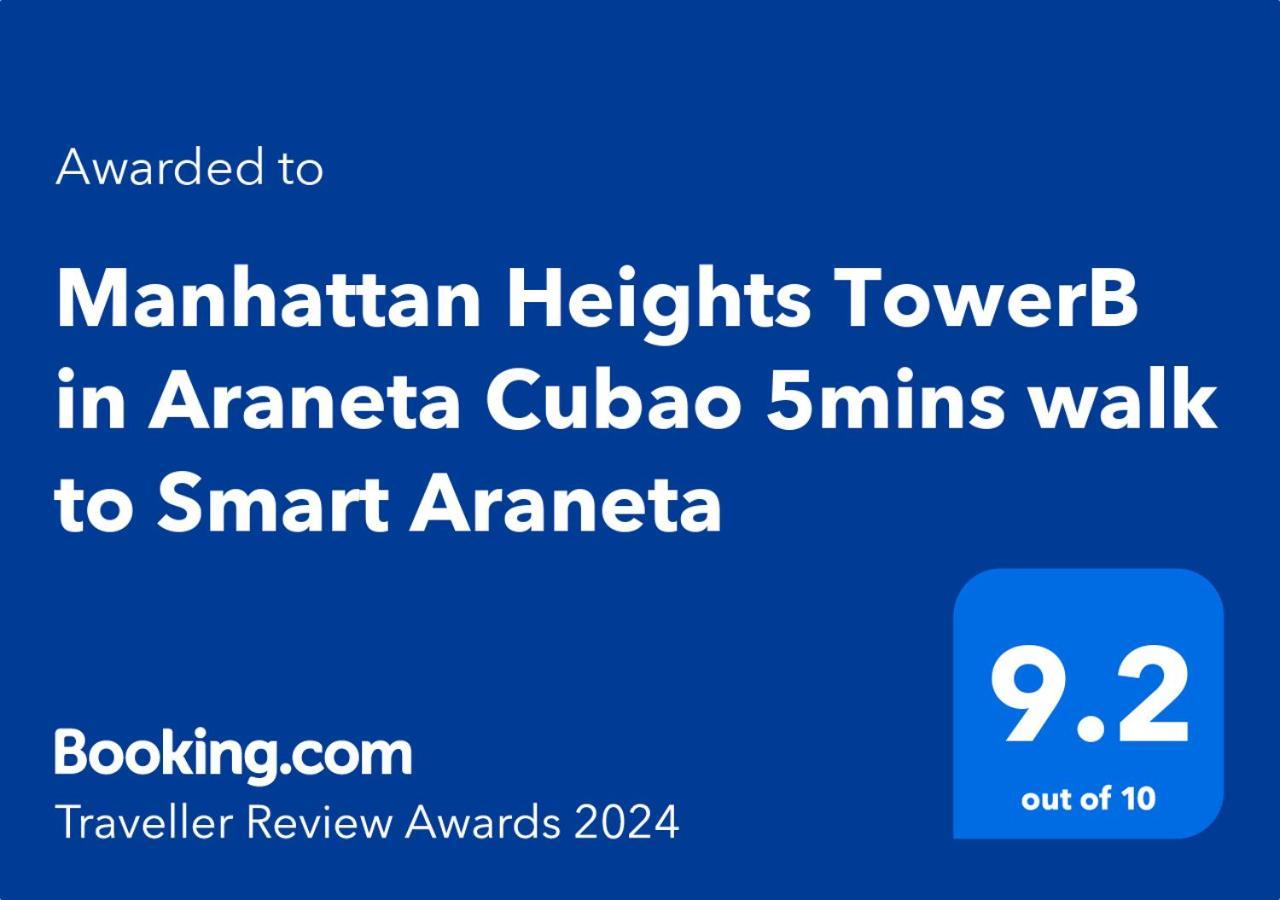 Апарт готель Manhattan Heights Towerb In Araneta Cubao 5Mins Walk To Smart Araneta Маніла Екстер'єр фото